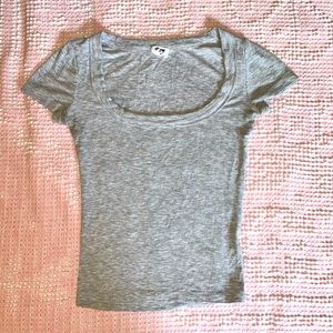Cotton:On heather-grey scoop neck tee